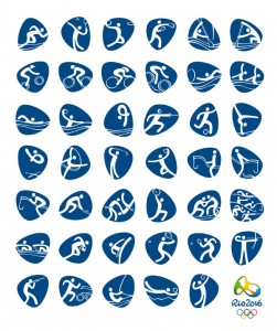 Спортивные пиктограммы для Олимпиады в Рио 2016